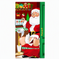 🎄Xmas Sale - 50% OFF❤️Christmas Door Cover - Santa & Reindeer Stretch Fabric Door Banner with 4-Side Elastic Edges, DIY Door Handle Cutout, Slip-On Front Door Holiday Decor