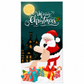 🎄Xmas Sale - 50% OFF❤️Christmas Door Cover - Santa & Reindeer Stretch Fabric Door Banner with 4-Side Elastic Edges, DIY Door Handle Cutout, Slip-On Front Door Holiday Decor