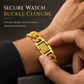 ⏳🔥LIMITED-TIME 54% OFF! ⏰⌚ Men's Vietnamese Sand-Gold Style Bracelet – Matte Sandblasted Finish & Watch Clasp💎