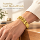 ⏳🔥LIMITED-TIME 54% OFF! ⏰⌚ Men's Vietnamese Sand-Gold Style Bracelet – Matte Sandblasted Finish & Watch Clasp💎
