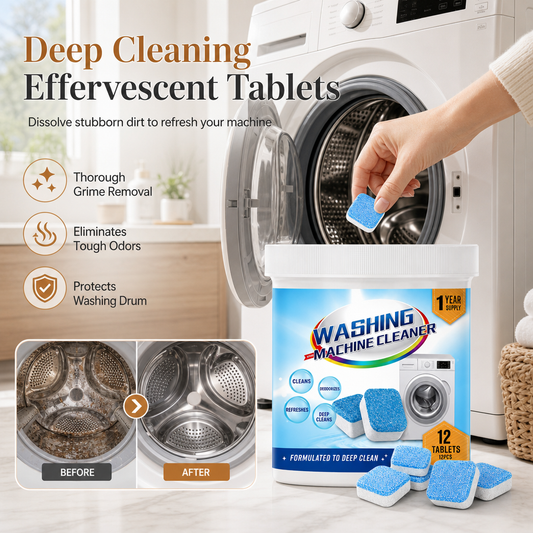 Buy more, get more free🔥🎁Deep Cleaning Washing Machine Cleaner Effervescent Tablets