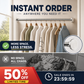 🧥60% OFF NOW! Adjustable No‑Drill Tension Rod, 70‑100cm Spring Tension Clothes Hanging Rod, No‑Damage Non‑Slip Closet Curtain Rod, Max 15KG Load for Wardrobe, Bathroom