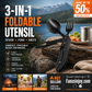 🎉🎉Surprise 56% off！🏕️Must-have for outdoor trips 🍴🥄4-In-1 Outdoor Folding Multifunctional Tableware