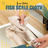Fish scale rag towel