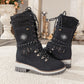 🔥Limited time discount 44%🔥Women's waterproof knee-high snow boots