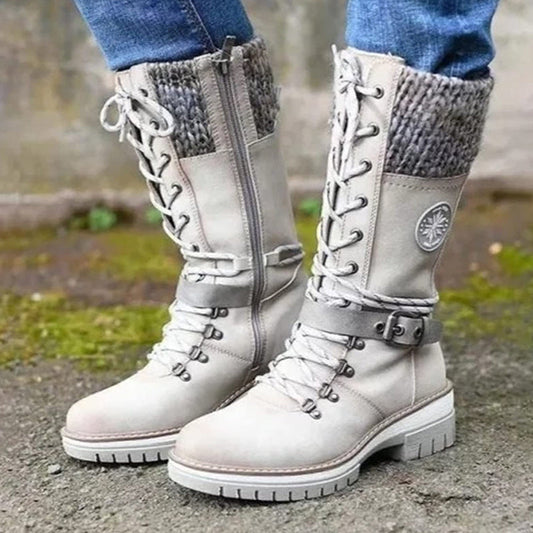 🔥Limited time discount 44%🔥Women's waterproof knee-high snow boots
