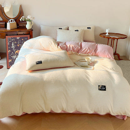 🔥Free shipping🔥 Luxury Soft Solid Color Bedding 4-pices-Set